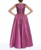 Magenta Sleeveless Taffeta Gown, DORIAN HO - elilhaam.com