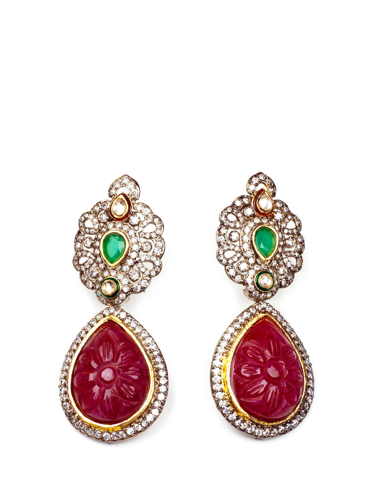 Princess Carves Earrings stones, KOUKLA - elilhaam.com