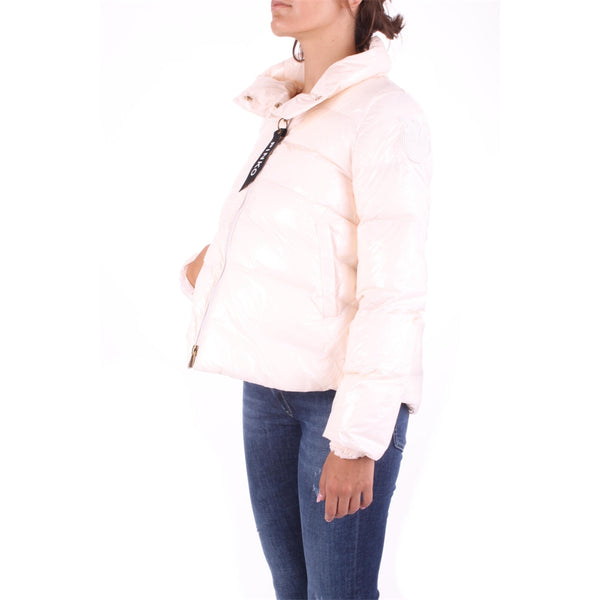 Light Pink Long-sleeve Puffer Jacket