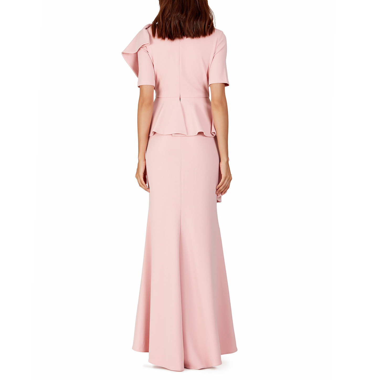Cascade Ruffled Sleeve Gown, BADGLEY MISCHKA - elilhaam.com