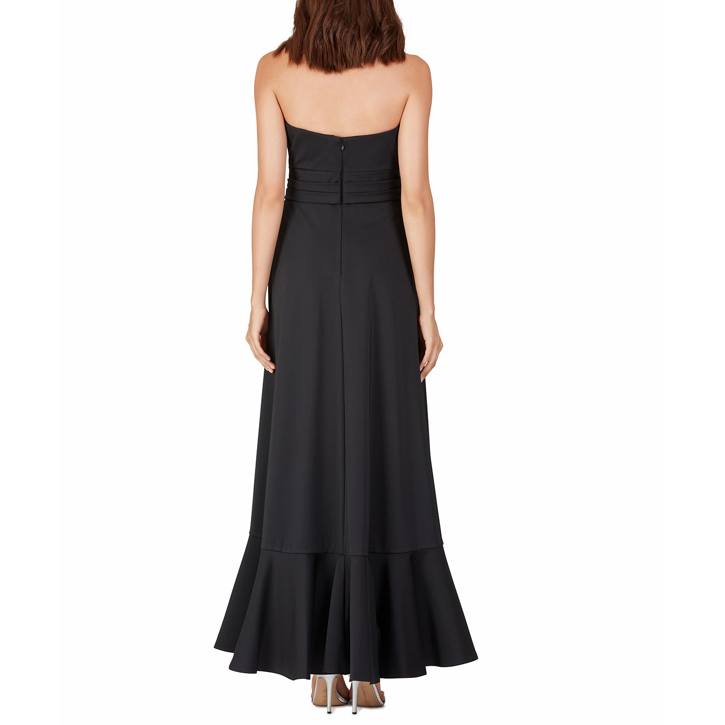 Contrast Ruffle Gown, BADGLEY MISCHKA - elilhaam.com