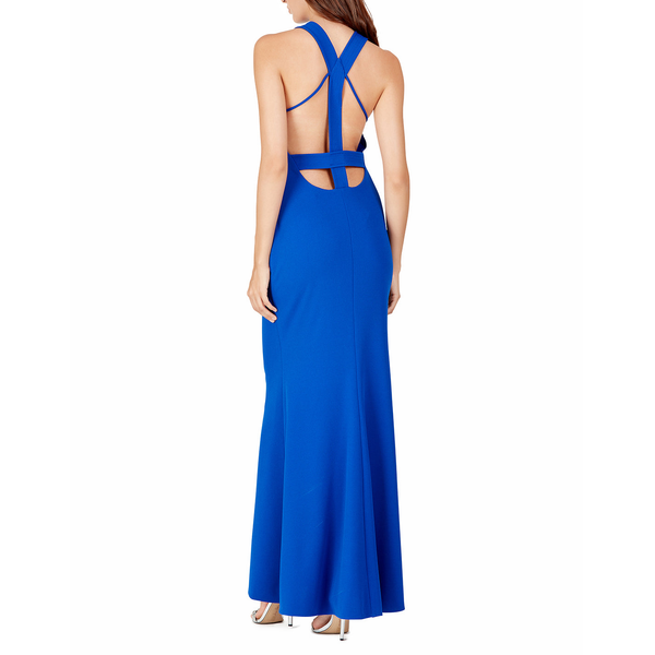 Crepe Low-Back Gown