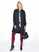 Tonal Green Quilted Shearling Coat, DIP - elilhaam.com