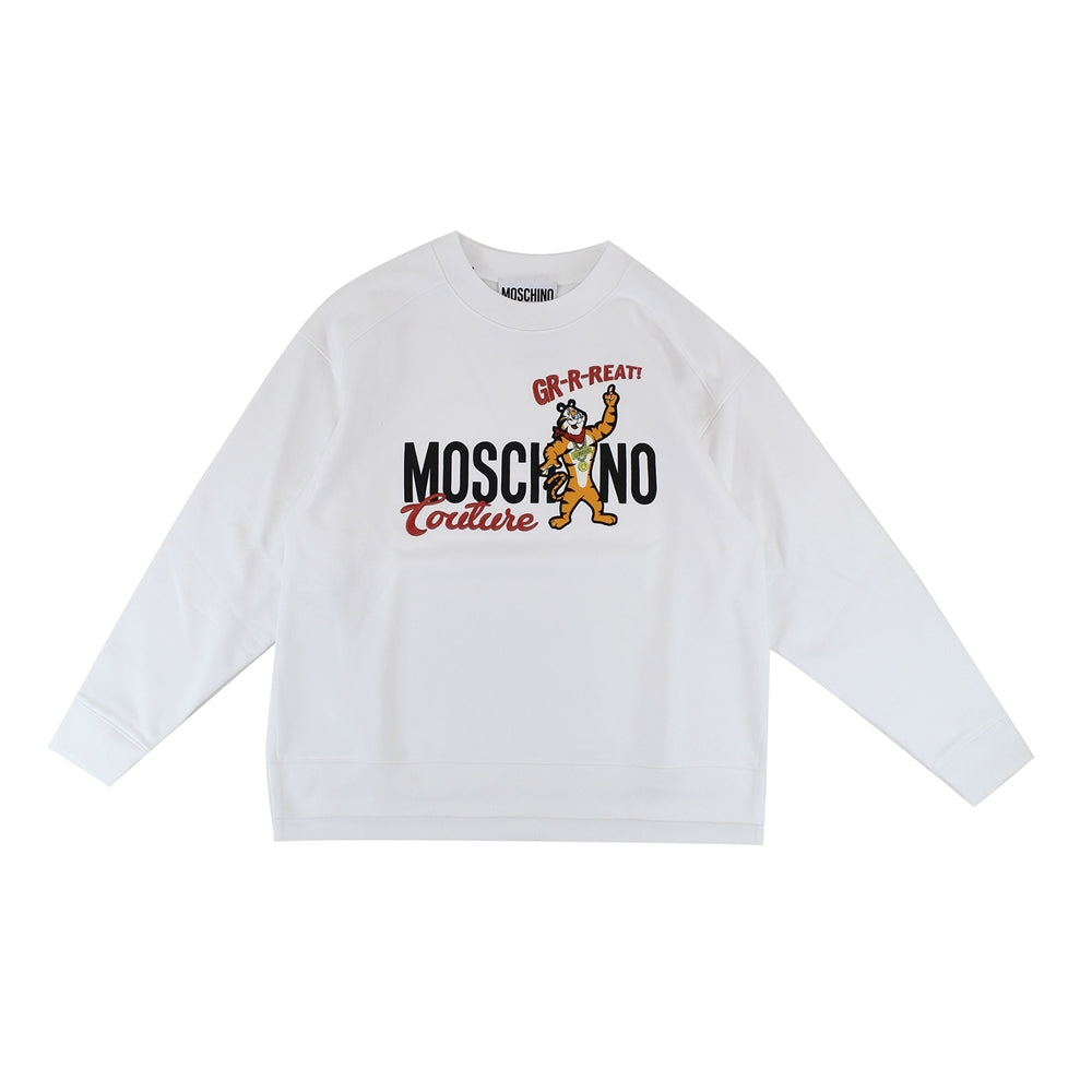 White Logo-printed Sweatshirt