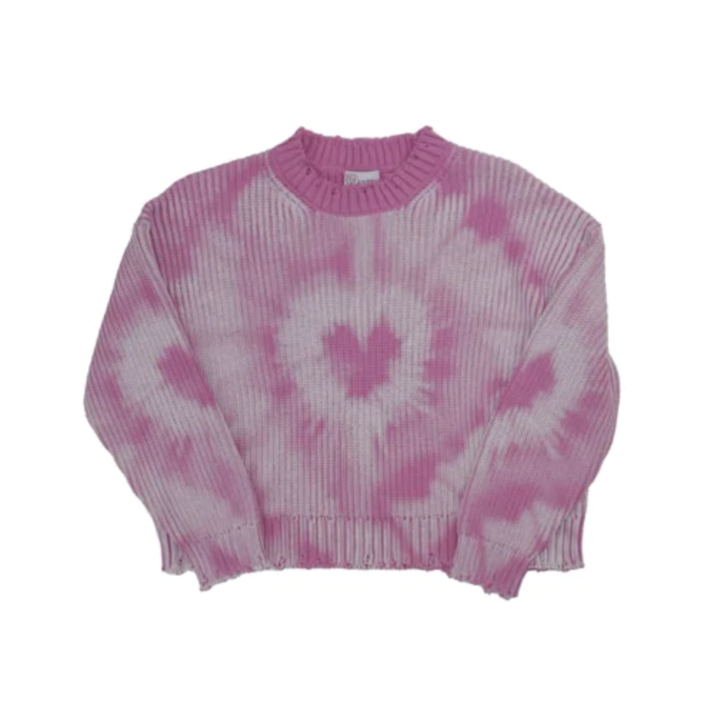 Pink Long-Sleeved Cropped Sweater