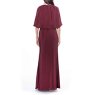 Midi Sleeve Cape Gown, DAVID MEISTER - elilhaam.com