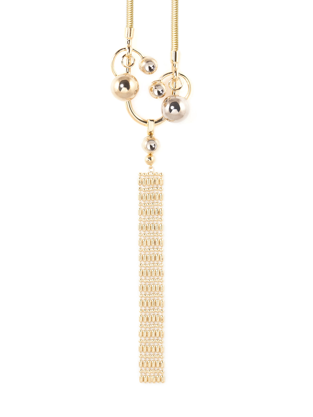 Necklace with Long Brass Pendant, GIULIANA MANCINELLI BONAFACCIA - elilhaam.com