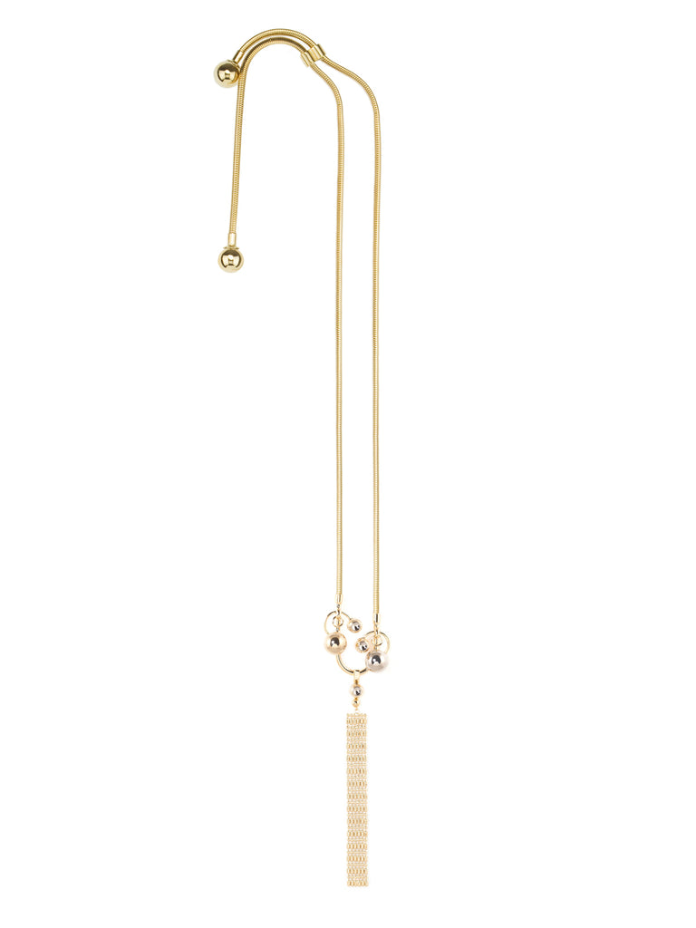Necklace with Long Brass Pendant, GIULIANA MANCINELLI BONAFACCIA - elilhaam.com