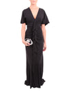 Black Viscose Stretch Gown, GUY LAROCHE - elilhaam.com