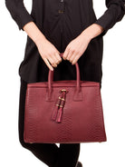 Garnet Tasseled Satchel, IVANKA - elilhaam.com