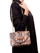Faux Phython Shoulder Bag, IVANKA - elilhaam.com