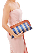 Woven Stripe Ivanka Clutch, IVANKA TRUMP - elilhaam.com
