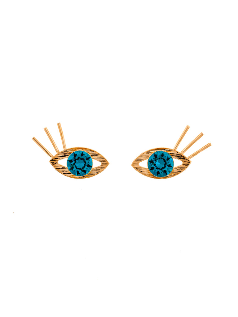 Sweet Eyes Brass Earrings, 10 DECOART - elilhaam.com