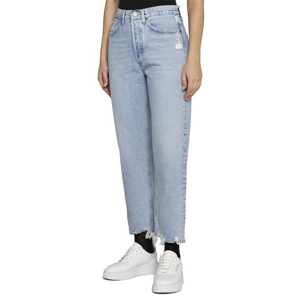 Blue '90s Cropped Jeans