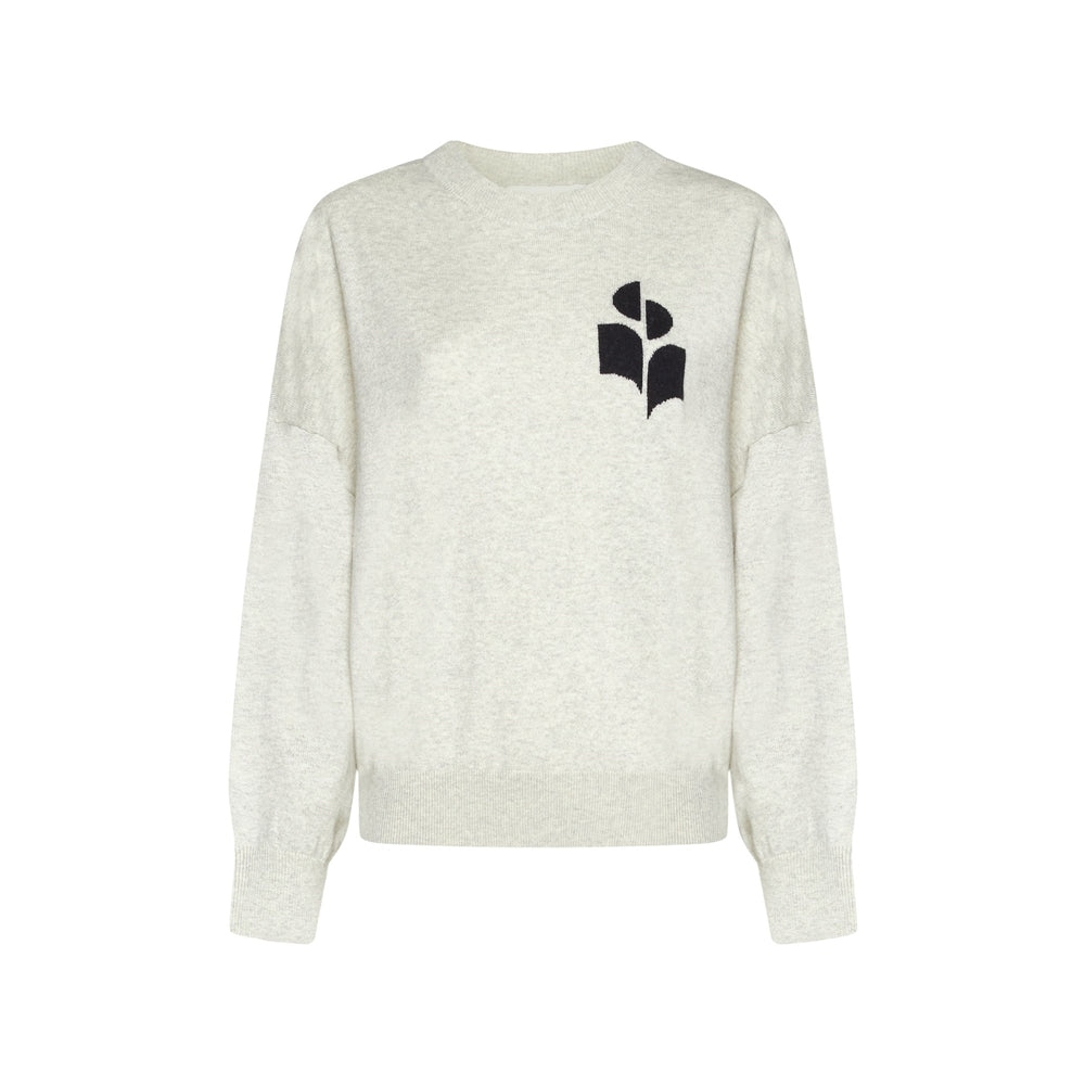 Grey Marisans Cotton And Wool Sweater