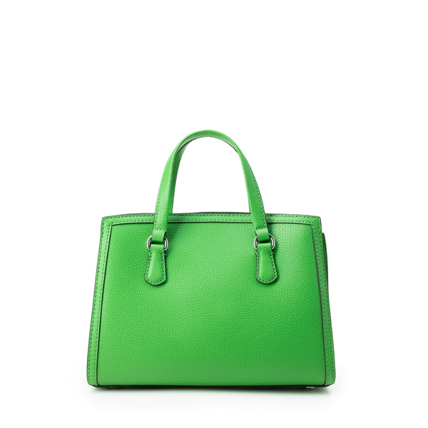 Green Chantal Small Pebbled Messenger Bag