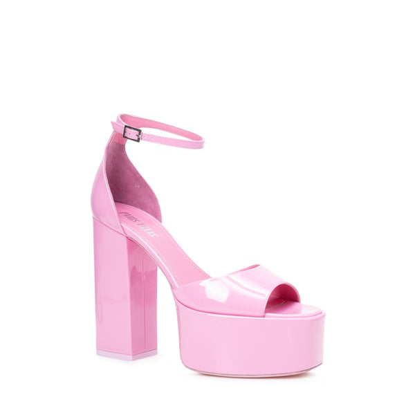 Pink Patent Leather Sandals