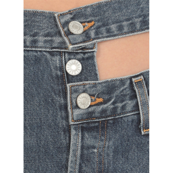 Blue Broken Waistband Jeans