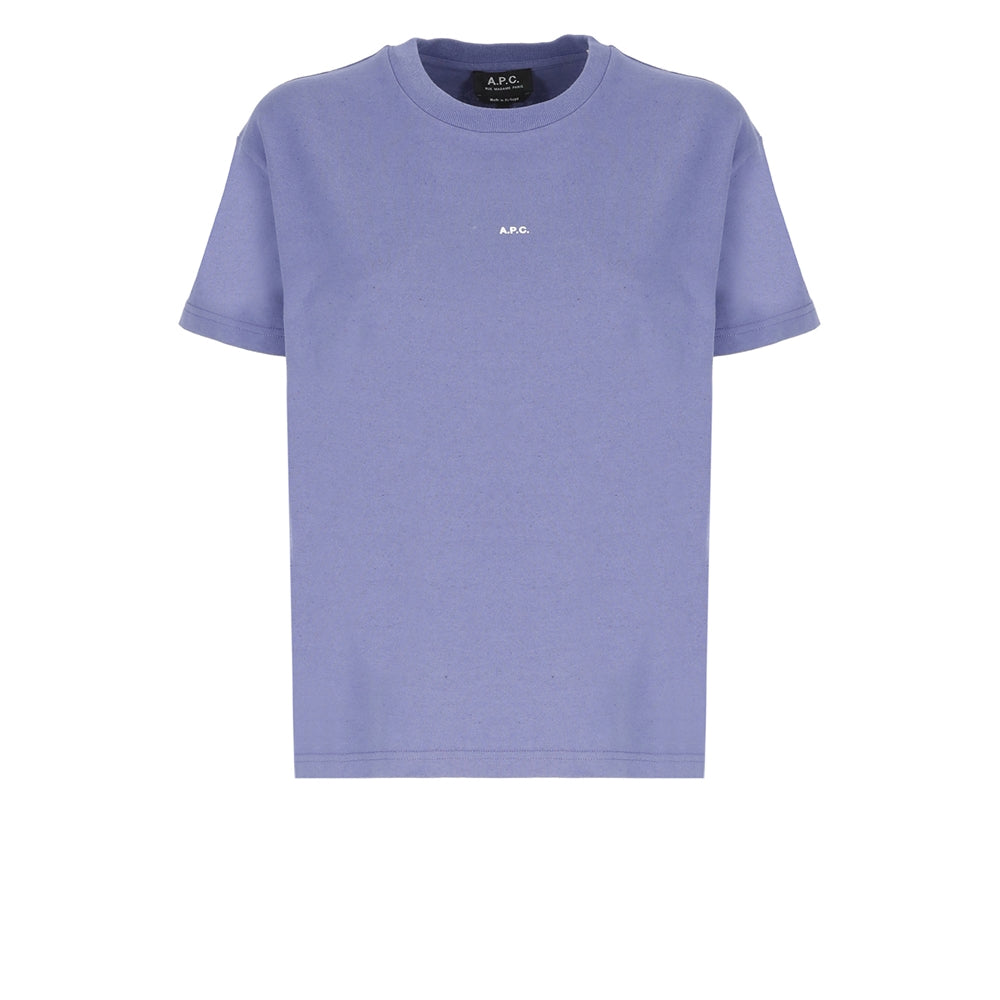 Lilac Logo Print Short-sleeve T-shirt