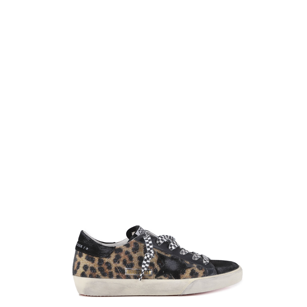 Black Superstar Sneakers In Leather
