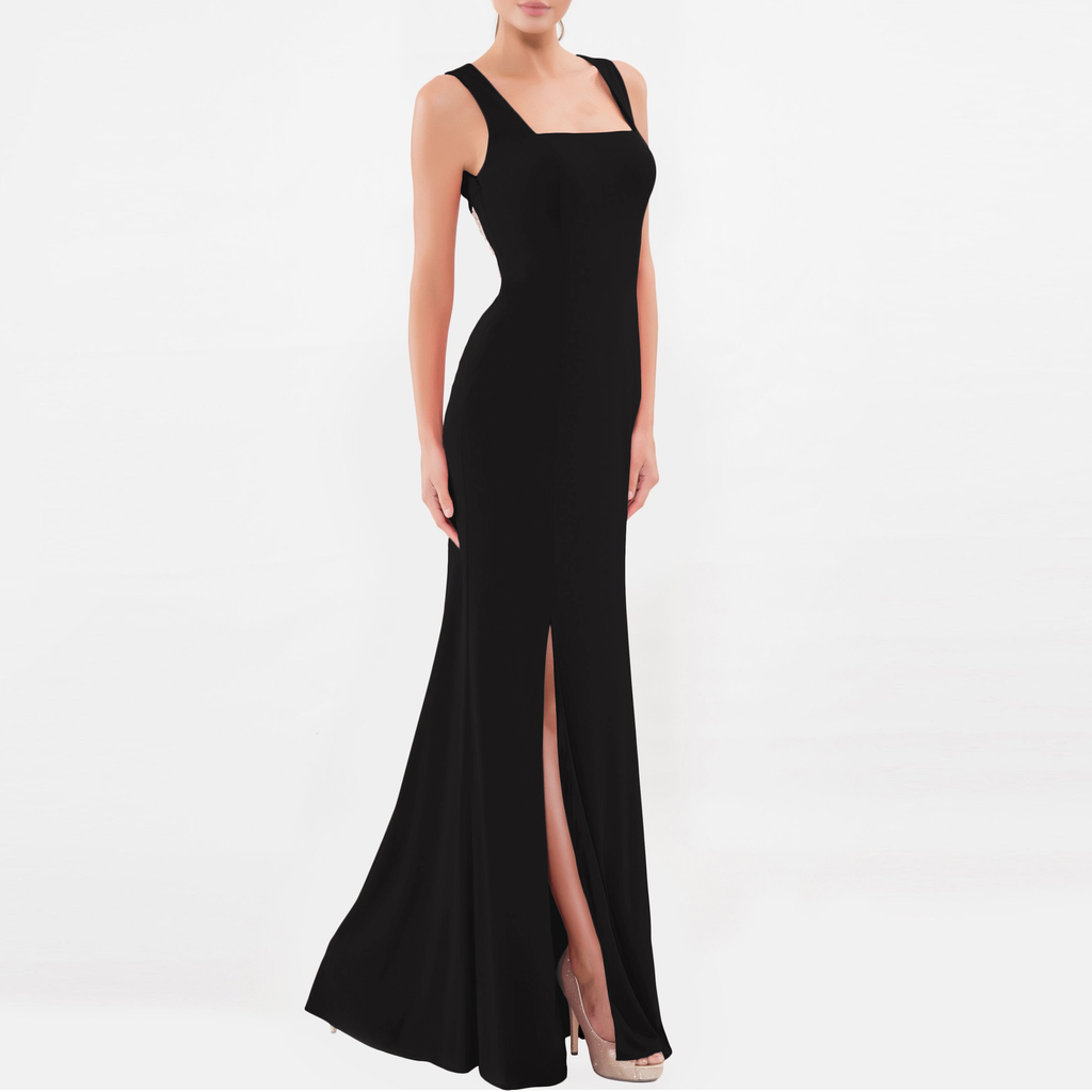 Black Vitorria Elain Gown, VITTORIA ROMANO - elilhaam.com