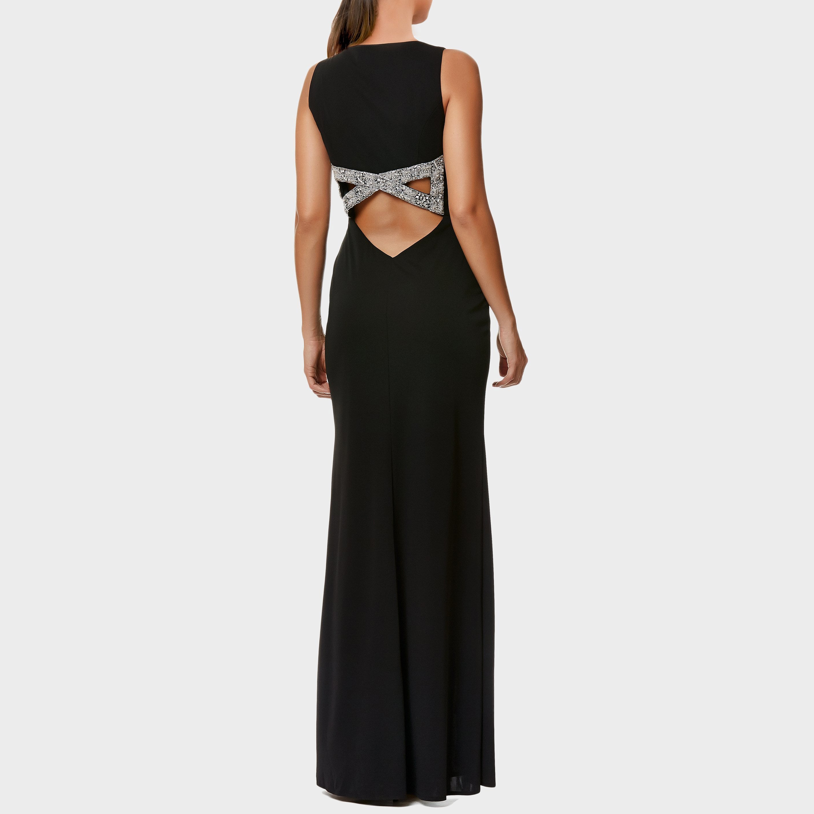 Black Vitorria Elain Gown, VITTORIA ROMANO - elilhaam.com