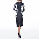 Signature Black Print Dress, CAVALLI CLASS - elilhaam.com