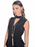 Necklace with Long Brass Pendant, GIULIANA MANCINELLI BONAFACCIA - elilhaam.com