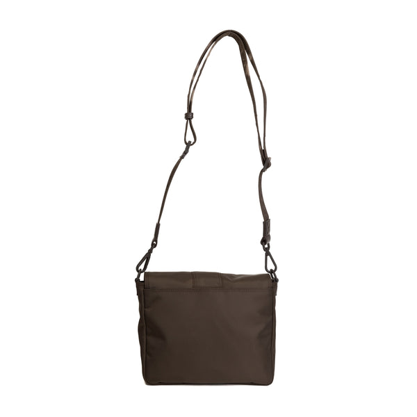 Brown Baguette Messenger Bag