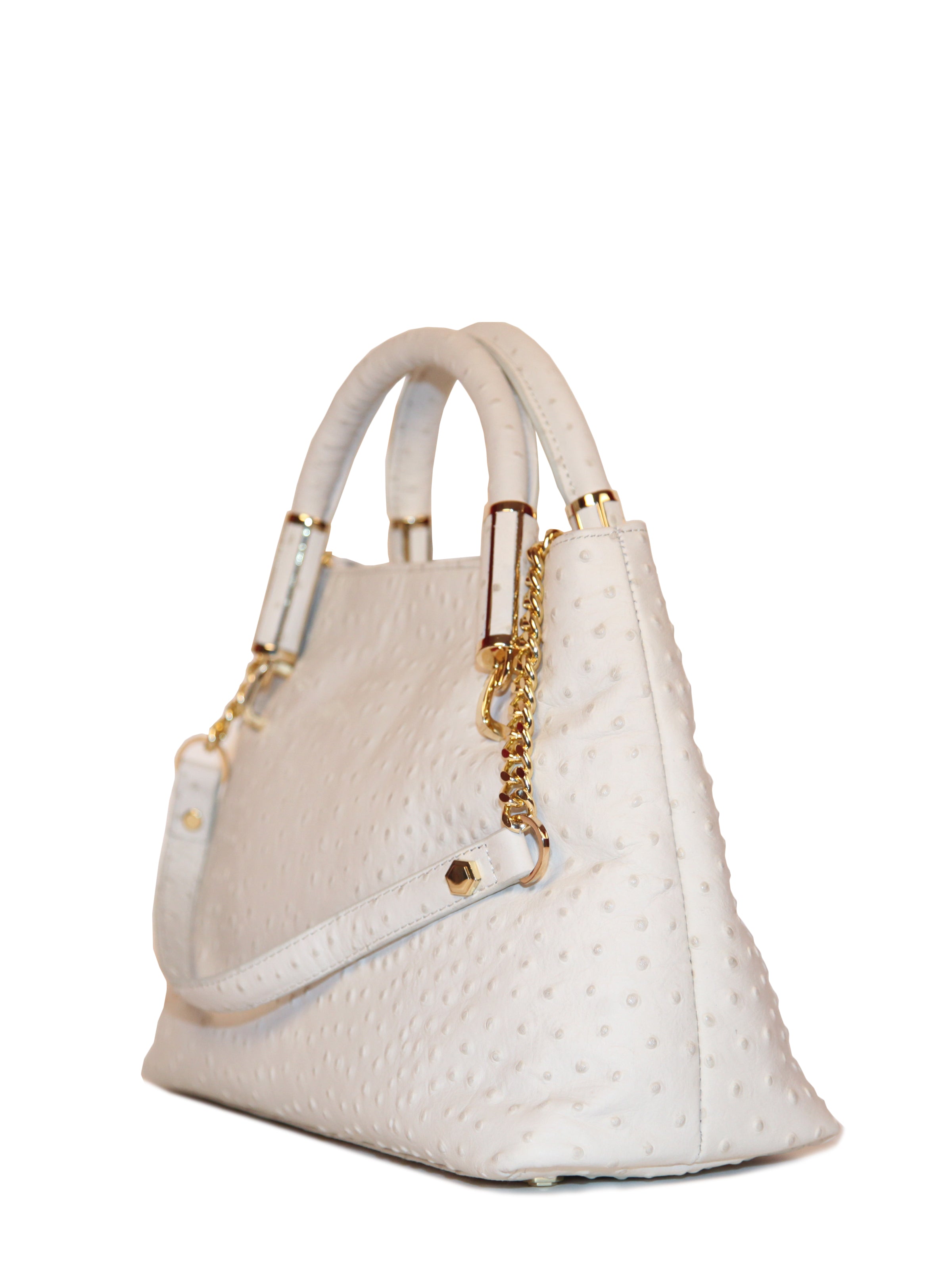 White Ava Satchel, IVANKA - elilhaam.com