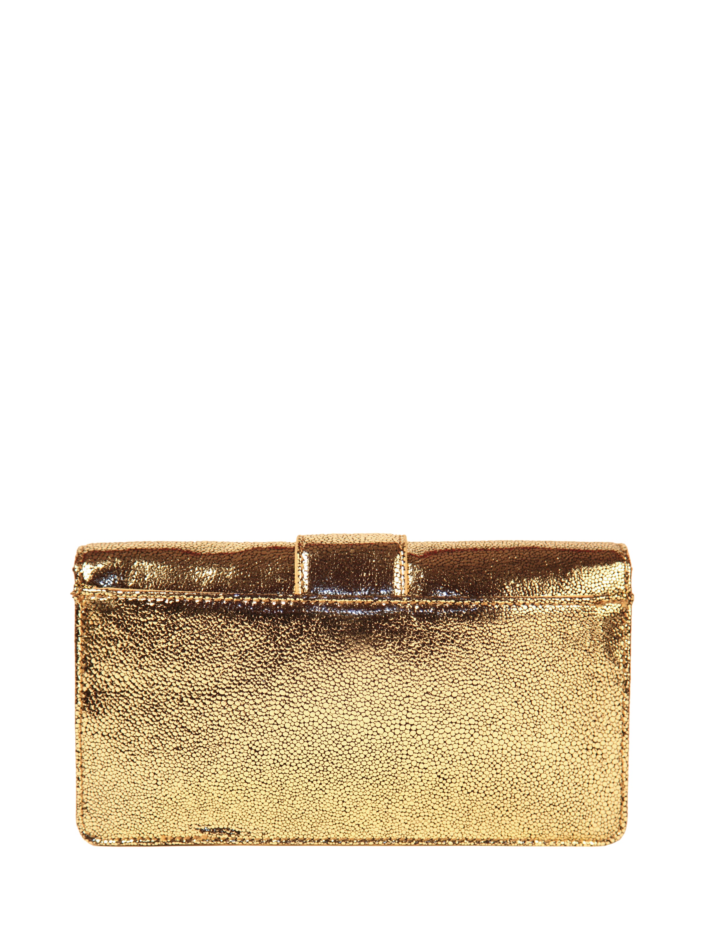 Gold Clutch Pewter, IVANKA - elilhaam.com