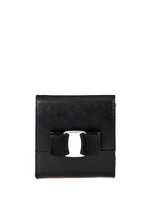Black Vara bow French wallet, SALVATORE FERRAGAMO - elilhaam.com