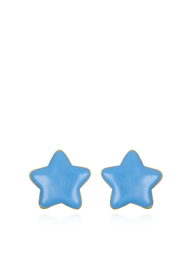 Blue Enamel Star Stud, TULESTE - elilhaam.com