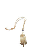 Blue Lapis Goddess Fringe Pendant, ISHARYA - elilhaam.com