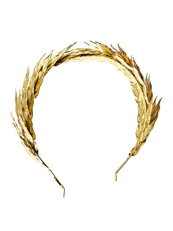 Caesar Gold Effect Laurel Motif Headband, LOUIS MARIETTE - elilhaam.com