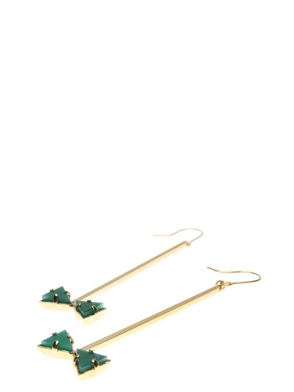 Accessories,Designers - Drop Earrings With Pendant Bowtie