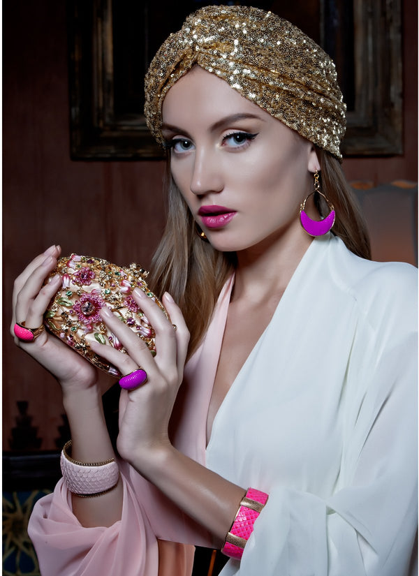 Accessories,Designers - Genuine Bracelet  In Hot Pink