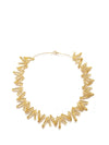 Accessories,Designers - Gold Wheat Flower Necklace