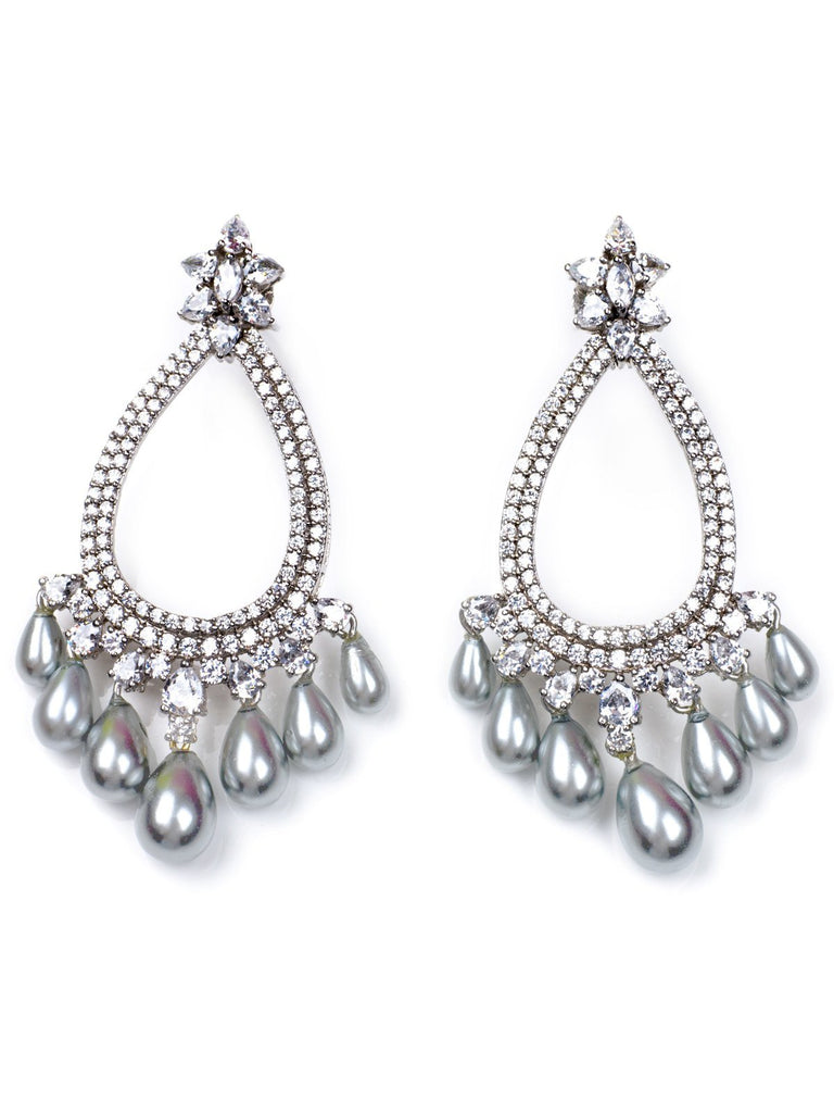 Accessories,Designers - Mystic Grey Earrings