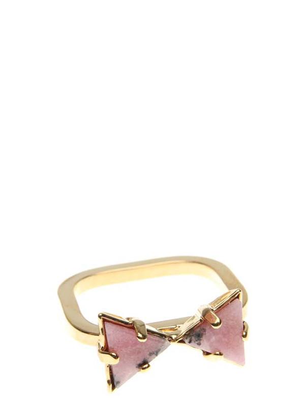 Accessories,Designers - Ring  With Gem Rhodonite Gold
