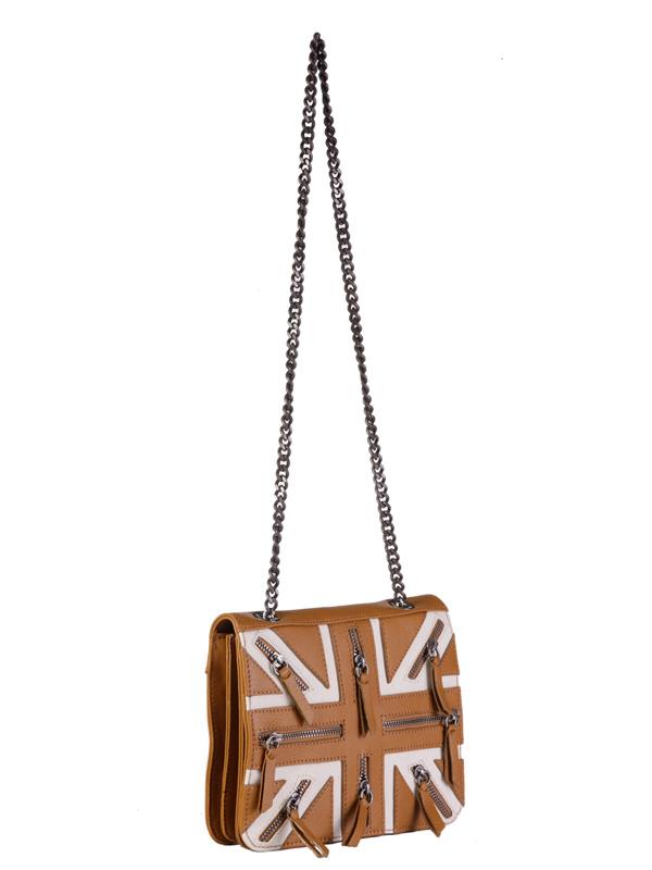 Bags,Designers - Two Toned Shoulder Flag Bag
