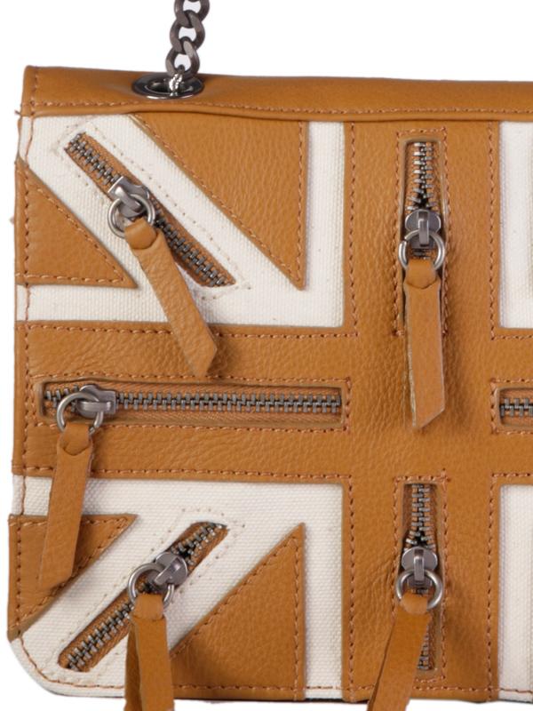 Bags,Designers - Two Toned Shoulder Flag Bag