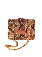 Snake-Embossed Classic Shoulder Bag, IVANKA - elilhaam.com