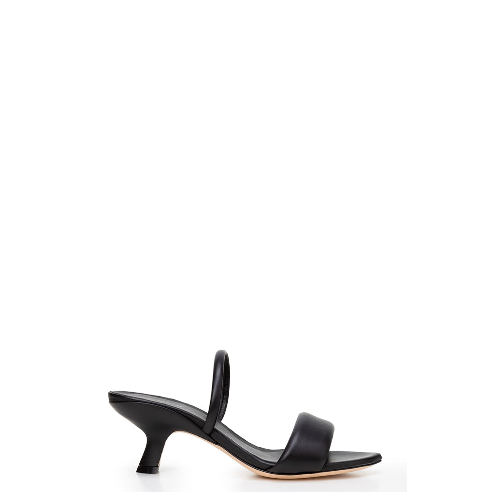 Black Open-toe 70mm Leather Sandals