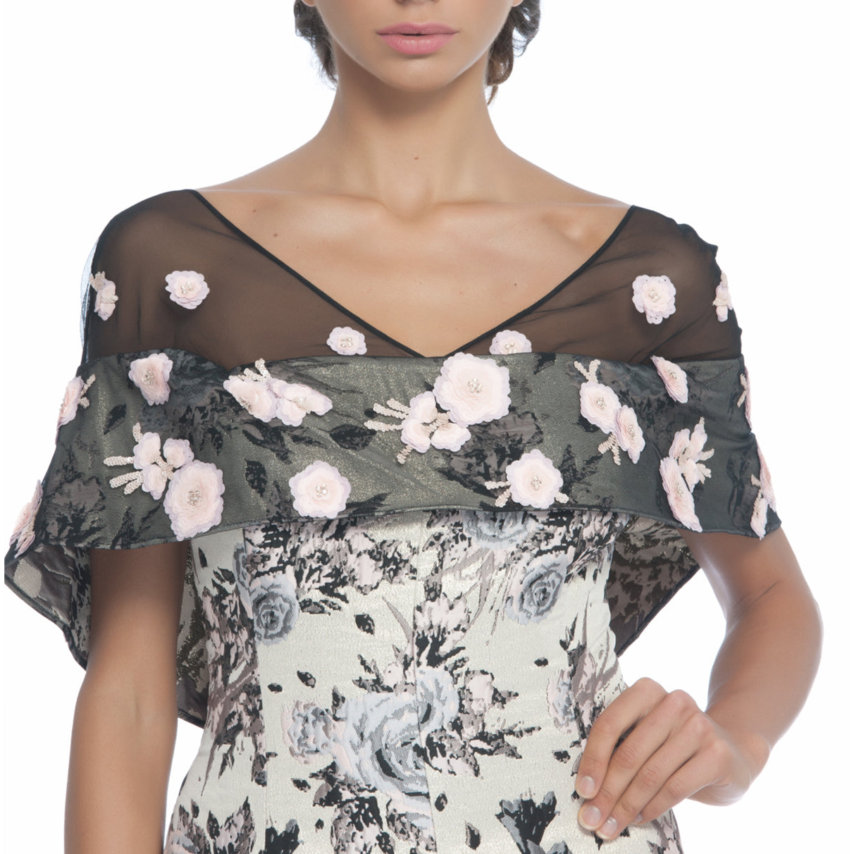 Brocade Gown, BADGLEY MISCHKA - elilhaam.com
