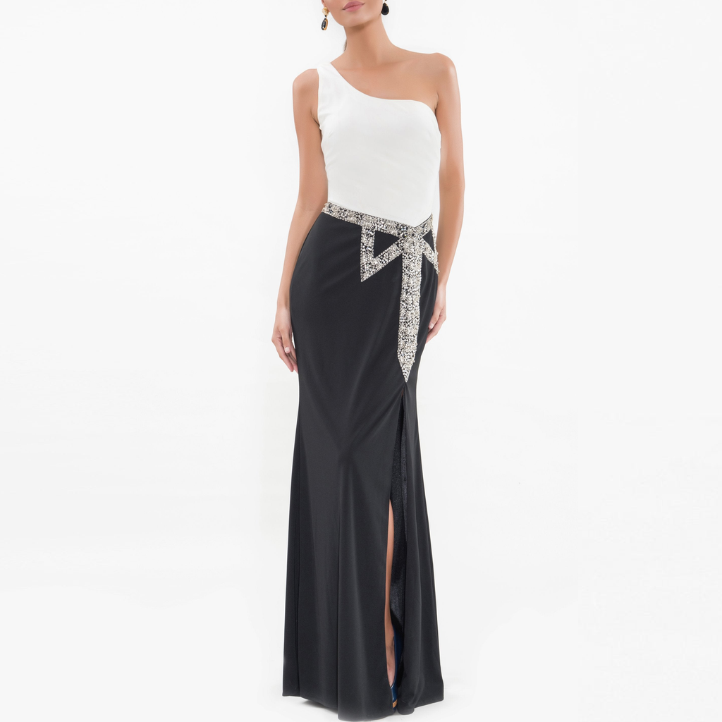 Clothes,Designers - One Shoulder Bow Gown