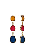 Druzy cz Long Earring, ISHARYA - elilhaam.com