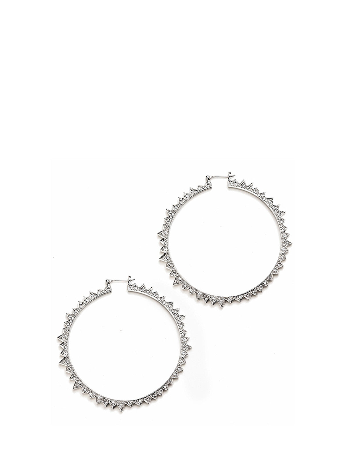 Starburst Hoops Pave Silver, CC SKYE - elilhaam.com