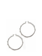 Starburst Hoops Pave Silver, CC SKYE - elilhaam.com