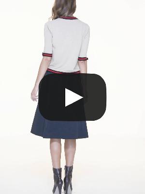 Cheetah Paneled Midi Skirt, ROBERTA SCARPA - elilhaam.com
